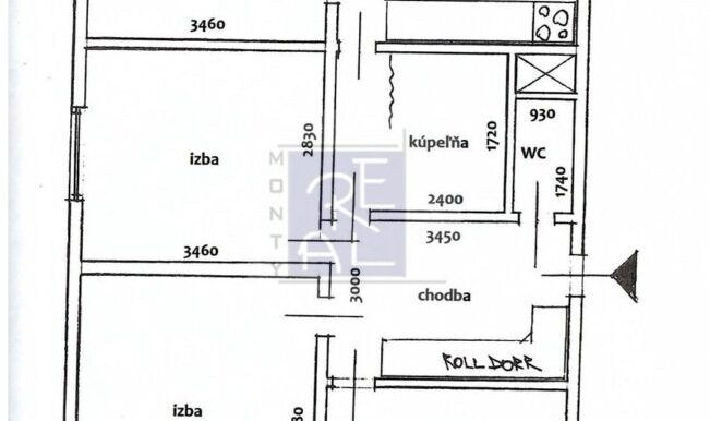 podorys byt 4i Lipová ul. s logom